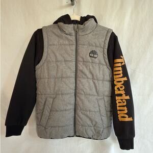 Timberland Boys Midweight Quilted Fleece Hybrid jacket